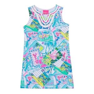 Lilly Pulitzer Mini Harper Shift Dress in Pop Up Wish You Were Here | MEDIUM 6/7